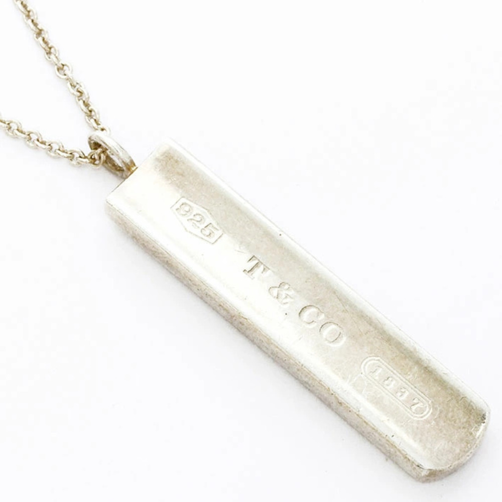 Tiffany Co Bar Silver Pendant